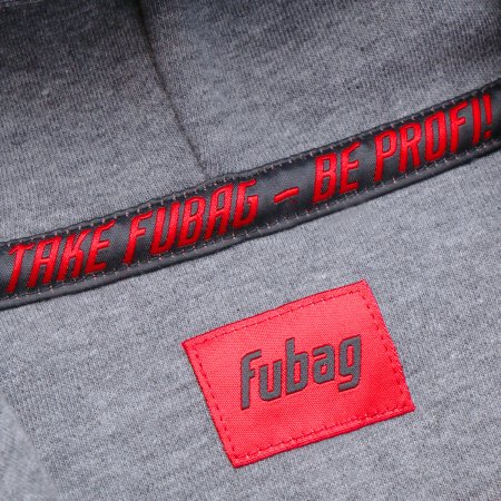 Серо-красная толстовка Fubag с капюшоном  размер M в Казани фото