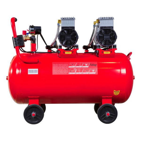 Компрессор воздушный безмасляный малошумный FUBAG OLS 500/100 CM2х2 + Набор пневмоинструмента (5 предметов) в ПОДАРОК в Казани фото