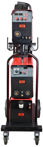 Сварочный полуавтомат INMIG 500T DW SYN + Подающий механизм DRIVE INMIG DW SYN + Шланг-пакет 5 м + Горелка FB 500 3 м + Блок жидкостного охлаждения + Тележка в Казани фото