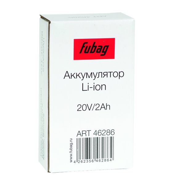 Аккумуляторная батарея FLI5S1P1202 Li-ion к бензиновым газонокосилкам FUBAG с электростартером и минирайдеру (20V/2Ah) в Казани фото
