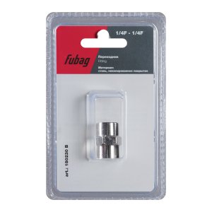 FUBAG Переходник 1/4 дюйма F - 1/4 дюйма F, блистер 1 шт в Казани фото