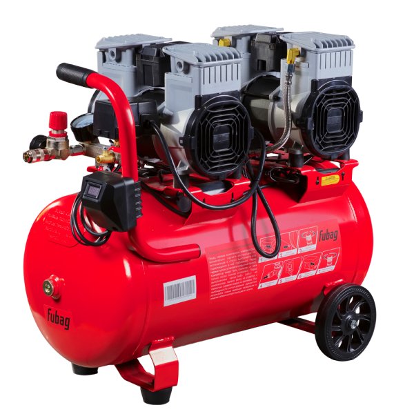 Компрессор безмасляный малошумный FUBAG OLS 500/50 CM2х2 + Набор пневмоинструмента Basic S1000 (3 предмета) в ПОДАРОК Компрессор безмасляный малошумный FUBAG OLS 500/50 CM2х2 + Набор пневмоинструмента Basic S1000 (3 предмета) в ПОДАРОК в Казани фото