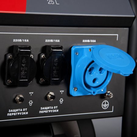 Бензиновый генератор с электростартером и коннектором автоматики FUBAG BS 7500 A ES в Казани фото