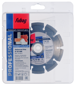 Алмазный отрезной диск FUBAG Универсальный Про (Universal Pro) D125 мм / 22,2 мм в Казани фото