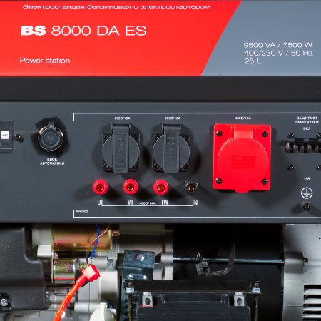 Бензиновый генератор FUBAG BS 8000 DA ES (трехфазный) с электростартером и коннектором автоматики в Казани фото