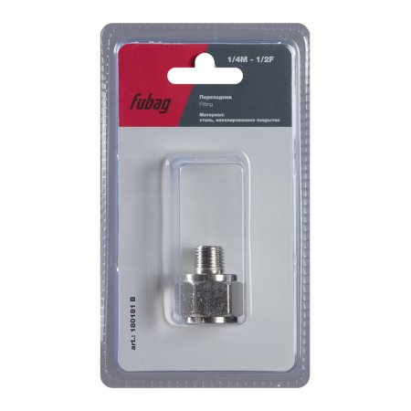 FUBAG Переходник 1/4 дюйма M на 1/2 дюйма F, блистер 1 шт в Казани фото