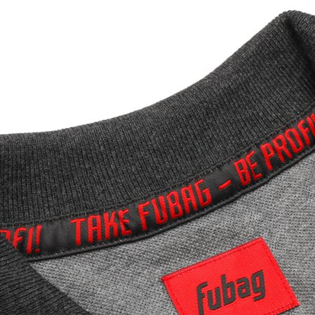 Серая рубашка-поло Fubag с красными пуговицами  размер M в Казани фото