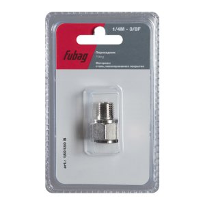 FUBAG Переходник 1/4 дюйма M на 3/8 дюйма F, блистер 1 шт в Казани фото